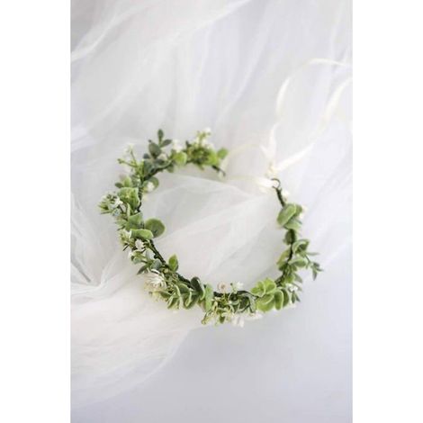 Couronne de fleurs bohème, guirlande florale artificielle pour cérémonie de mariage, décoration murale verte pour intérieur et extérieur (1/5)