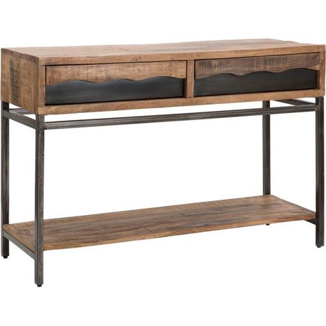 Console "Yellowstone" struttura in legno di acacia e metallo per interni (1/5)