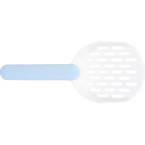 Pelle à litière pour chat en plastique épais, idéale pour le nettoyage des bacs à litière des petits animaux (blanche et bleue). (1/5)