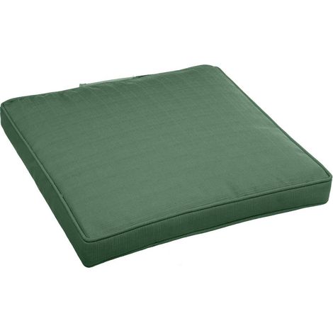 Stuhlkissen mit Klettverschluss Korai Olivgrün - 40 × 40 × 4 cm - Polyester