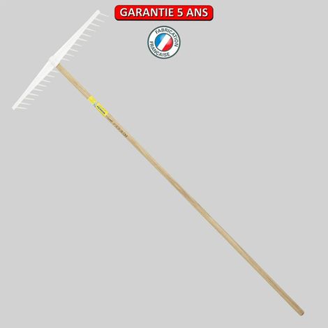 Vielzweck-Polypro-Rechen 63 cm, 1,80 m Stiel, für Garten und Gemüsebeet Outils Perrin