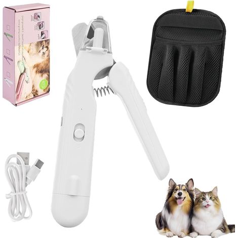 Coupe-Ongles pour Chat, Tondeuse à Ongles pour Animaux domestiques, Cat Nail Clippers, Coupe Griffes Chat avec Lime à Ongle, pour Les Animaux De Petite Et Moyenne (1/5)