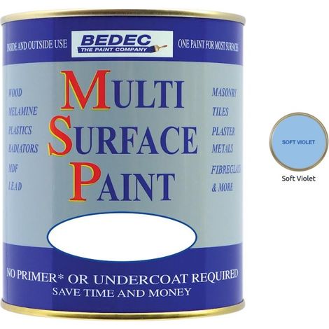 Bedec Multi Surface Paint - Satin - Soft Violet - 2.5L