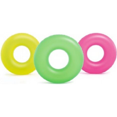 TRADE SHOP - Salvagente Gonfiabile Neon 91 Cm Mare Giochi Spiaggia Piscina Nuoto Estate 59262 - (1/5)