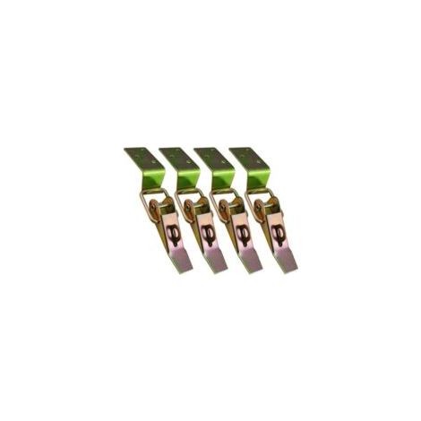 4-teiliger Hebelverschluss mit Federmechanismus, Knebelverschluss, kleinem Spannverschluss, Druckverschluss, Hebelverschluss, Boxverschluss, Edelstahlverschluss für Boxen - Crezuo (1/4)