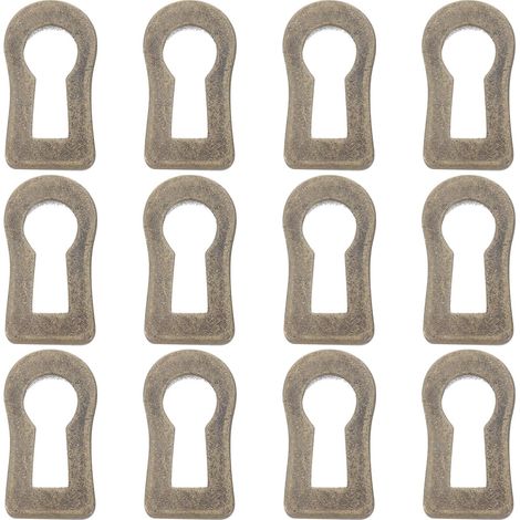LIFKOME Lot de 12 plaques finition décoratives vintage en alliage (1/5)