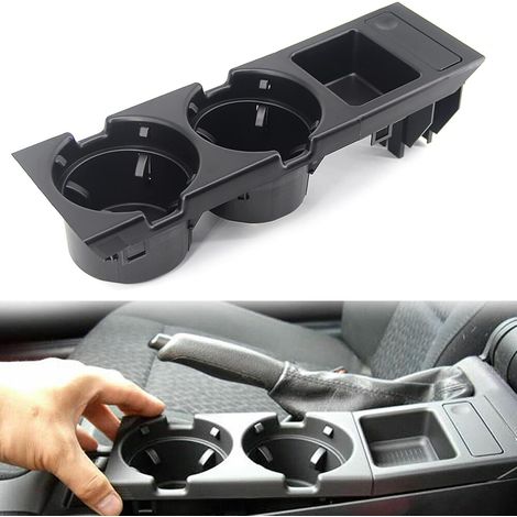 Porte-gobelet pour BMW Série 3 E46 - 1 Pièce - Plastique Robuste - Support Boisson Console Centrale - Remplacement OEM - Noir (1/5)