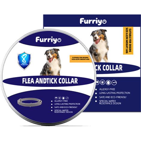 FURRIYO Floh- und Zeckenschutzhalsband für Katzen und Hunde – Mücken- und Insektenschutz, verstellbar und beruhigend (1/5)