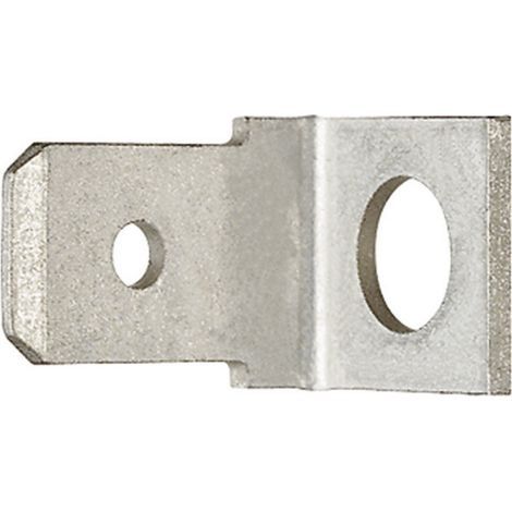 Languette 6.3 x 0.8 mm Klauke 2090 45 ° non isolé métal 1 pc(s) (1/2)