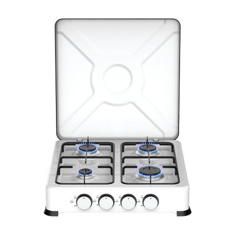 FORNELLO GAS FLAME 4 DOMUS ACCIAIO VERNICIATO BRUCIATORE 4 KW 6,2