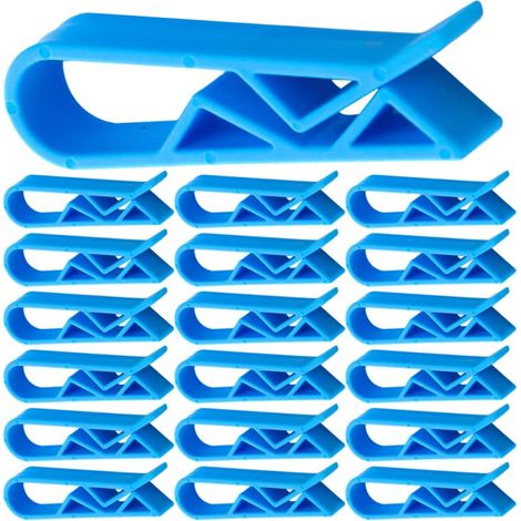 Clips De À Poubelle 50 Pièces 5.50X1.50X1.00 Cm Attache Fixation Solide pour Sacs Poubelle Cuisine Maison Hôtel Organisation Déchets (1/4)