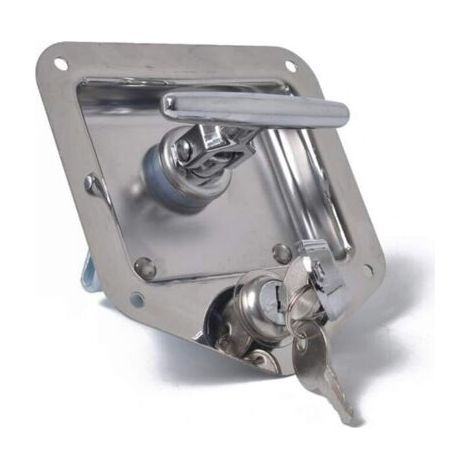 T Forme Acier Inoxydable Remorque RV Voyage Serrure Anti-vol Boîte À Outils Poignée Serrure de Porte pour Caravane Camion Camp Motorhome Patrol Car