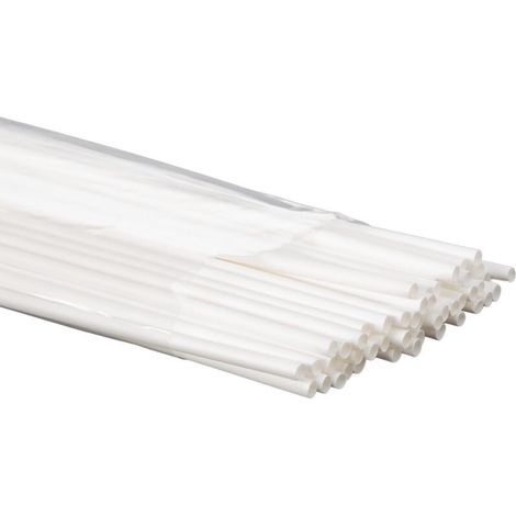 Gaine Thermoretractable - Ratio 2:1 - Diamètre Avant Rétrécissement 4 8 Mm - Température De Rétraction 90 °C - Blanc - 50 Pièces (1/2)