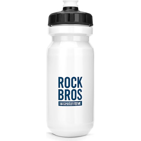 Botella de agua para bicicleta de 600 ml - blanca (1/4)