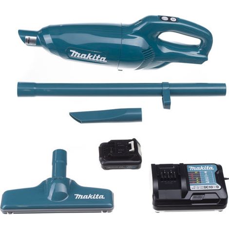 Makita - 12V Akku-Staubsauger, 1x 2,0 Ah Li-Ion CXT Akku, Ladegerät CL108FDWA (1/2)
