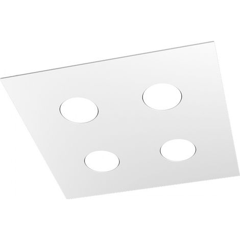 Plafoniera Moderna Area Metallo Bianco 4 Luci Gx53 (1/5)
