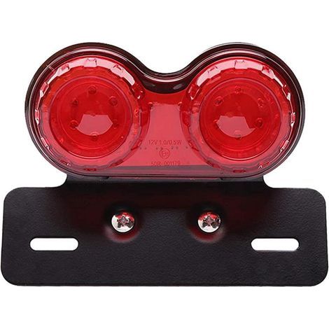 Feu Stop LED Moto Clignotants Plaque Immatriculation Feu Arrière Combiné Universel (1/5)