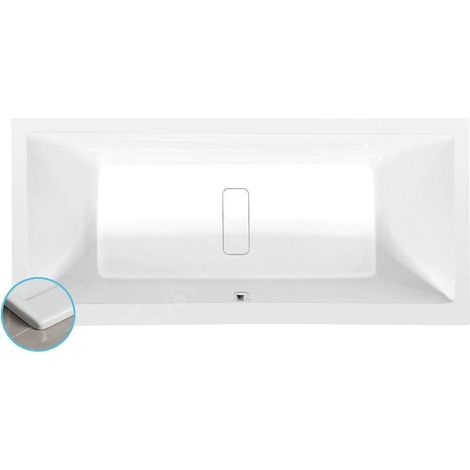 MARLENE SLIM Baignoire rectangulaire 180x80x48cm, blanc (1/4)