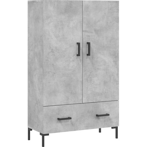 Credenza buffet cassettiera mobile contenitore organizer cucina soggiorno soggiorno alto 69,5 x 31 x 115 cm derivati del legno grigio 020034483