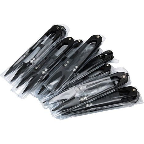 Ciseaux à Fil à Ressort - Lot 12, Lame Acier Carbone Poli Mat, Anticorrosion - Pour Fil, Tissu, Ligne Pêche, Couture DIY - Métal et Plastique - 108 mm (1/5)