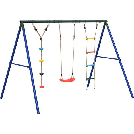 Maison Exclusive - Schaukel-Set mit Schaukelsitz Strickleiter und