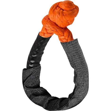 Corde de remorquage souple de 1/2 pouce x 22 pouces pour voiture, câble de treuil tout-terrain avec poulie et crochet pour loisirs hors route (1/5)