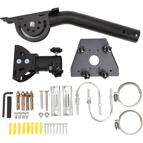 Kit de poteaux de montage d'adaptateur pour plat standard Gen 3, ensemble de montage mural sur toit rotatif à 360 degrés (1/5)