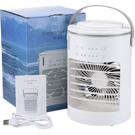 Ventilateur de refroidissement modèle privé, nouveau produit, ventilateur de bureau, ventilateur de refroidissement portable à jet d'eau, ventilateur de refroidissement USB (1/4)