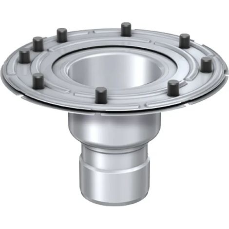 ACO Desagüe Variant-CR DN100 Brida de presión/Conexión 90 grados sin sifón Vaso D=142mm, 9569.20.00