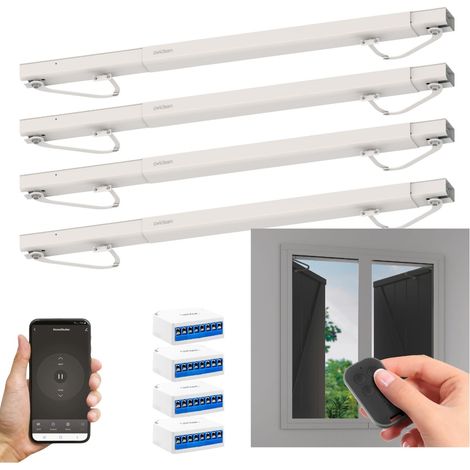 Lot de 4 motorisations connectées pour volet battant Avidsen Home Open W