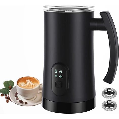 Mousseur à lait électrique 4 en 1, mousseur à lait automatique 350 ml pour café, latte, cappuccino, macchiato et chocolat chaud (1/4)