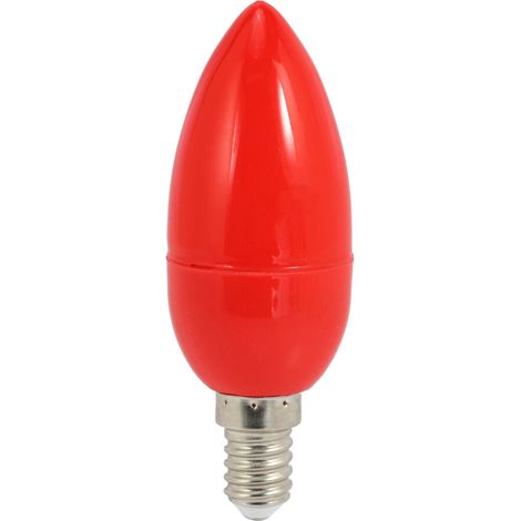 LED-Kerzenlicht, rote Glückslampe, Götterlampe, Kerzenbirnen, E14