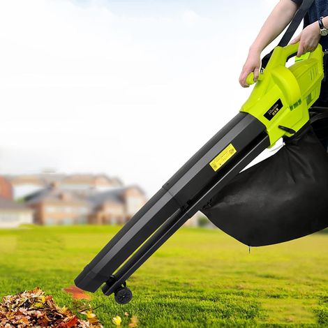 Blowers 3 in 1 Laubbläser, Staubsauger und Häcksler, 3000 W Gartengebläse, mit Führungsrädern + Schultergurt + 40 l Fangsack, Report