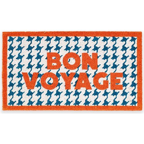 Fisura Zerbino “Bon voyage” 70x40 cm - blu/arancione