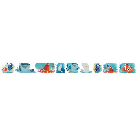 Dory e Nemo Bordo adesivo cameretta bianco