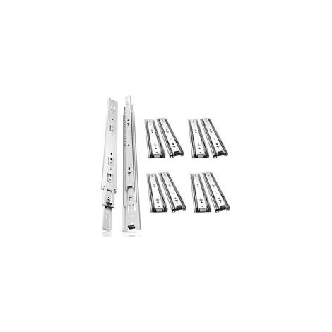Vollauszugsschienen 300 mm – 2 Paar (4 Stück) – Kaltgewalzter Stahl – Tragkraft 35 kg – Soft-Close-Mechanismus – 12 Zoll (1/4)