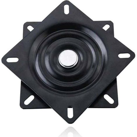 Roulement Carrée De Plateau Tournant, XU, 15cm, Base Pivotant, Pour Les Meubles Sofa TV Et Tabouret De Bar, Noir - KZQ