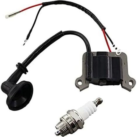 Bobine d'allumage avec bougie pour débroussailleuse Fuxtec FX-MT152 – Démarrage fiable – Compatible Multitool FX-MT 2/4/5 en 1 - MT 4 EN (1/5)