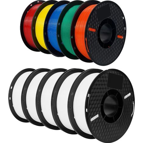 Filamento PLA per stampanti 3D, diametro 1,75 mm, rotolo da 1 kg, PETG Mix D da 10 kg (1/2)