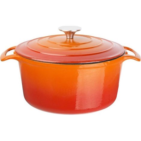 Grande cocotte en fonte ronde orange Vogue 4 L (1/5)