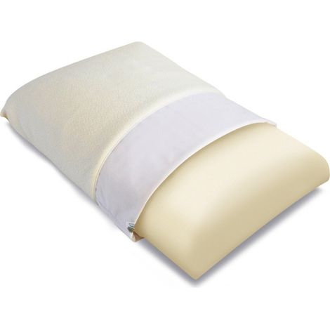 Coussin BIOTEX Tradivisco mémoire de forme 60 x 40 cm rectangulaire housse viscose amovible lavable 30°C fabriqué en France