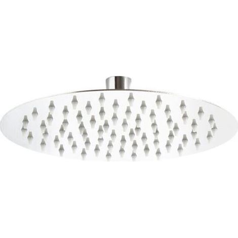 Pommeau de douche rond 25 cm, pommeau de douche effet pluie, pommeau de douche effet pluie, acier inoxydable, accessoires de salle de bain (1/4)