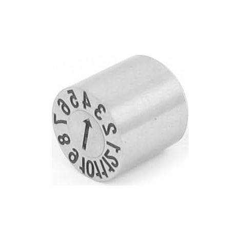 12 mm x argent couleur edelstahl anzahl 1-12 mois date tampon simple (1/2)