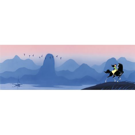 Papier peint panoramique enfant Mulan Collines (1/4)