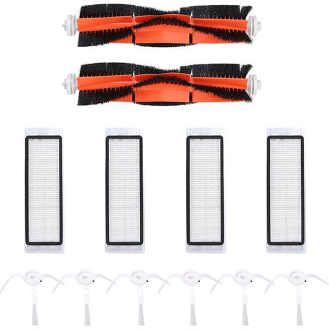 12 Pièces Filtres Aspirateur Robot Brosse Principale et Latérale Compatible Xiaomi Mijia (1/5)