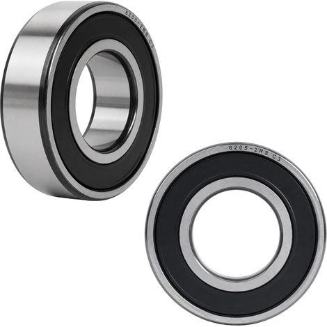 2pcs Roulement À Billes 6205-2rs C3 25x52x15mm, Roulement Radial À Haute Vitesse Faible Friction Pour Transmission Les Boîtes De Vitesses Moteur (1/5)