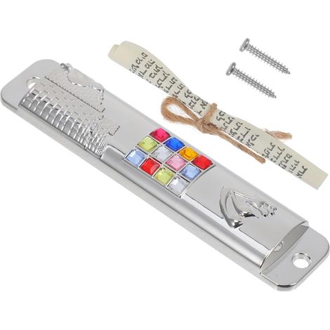 Sets of Decorative Mezuzahs Made of Zinc Alloy and Silver