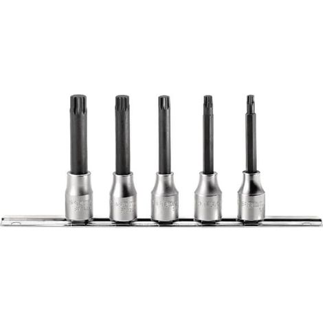 Jeu de douilles tournevis Facom 1/2" XZN, 5 pièces (1/2)