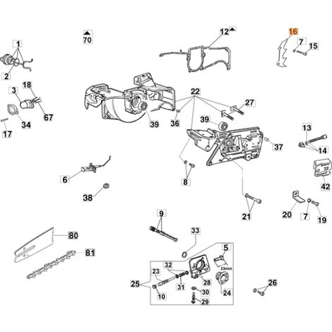 Artiglio motosega modelli 956 GS630 ORIGINALE OLEOMAC 50010050BR 50010050B