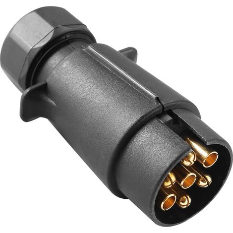 Prise Remorque Étanche 7 Broches, Prise Electrique avec Cosses 12V (1/5)